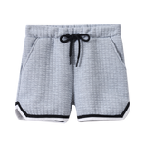 Jet Textured Shorts - Grey-Clothing-Cracked Soda