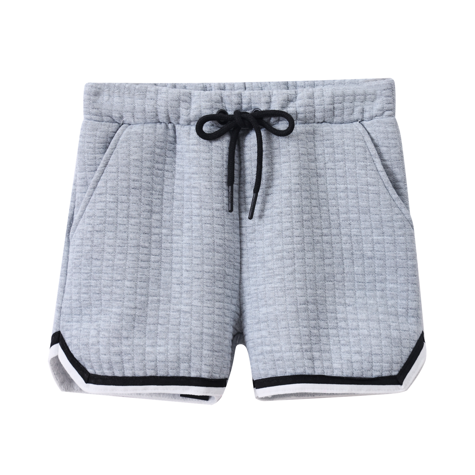 Jet Textured Shorts - Grey-Clothing-Cracked Soda