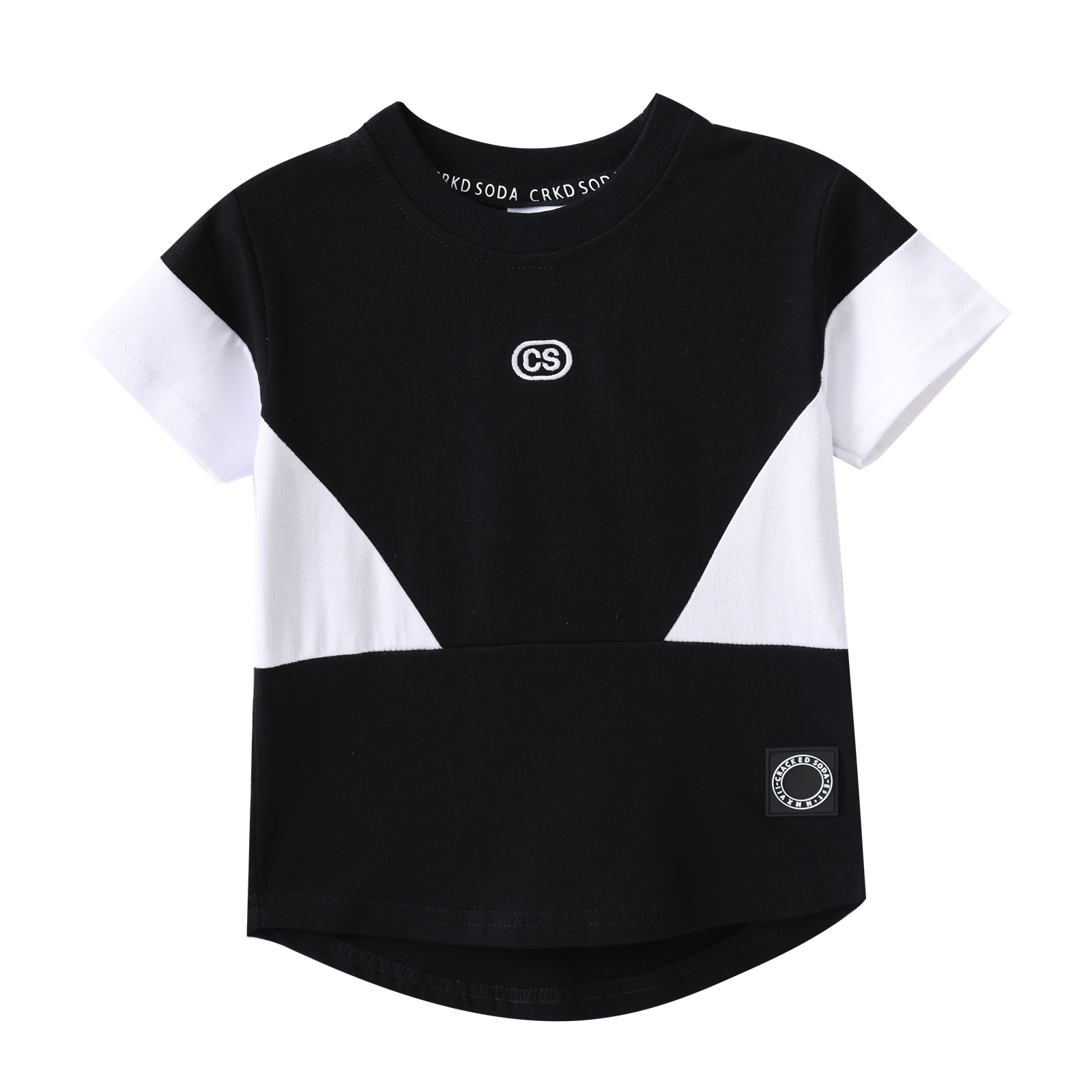 Zayn Essential Tee - Black/White-Clothing-Cracked Soda