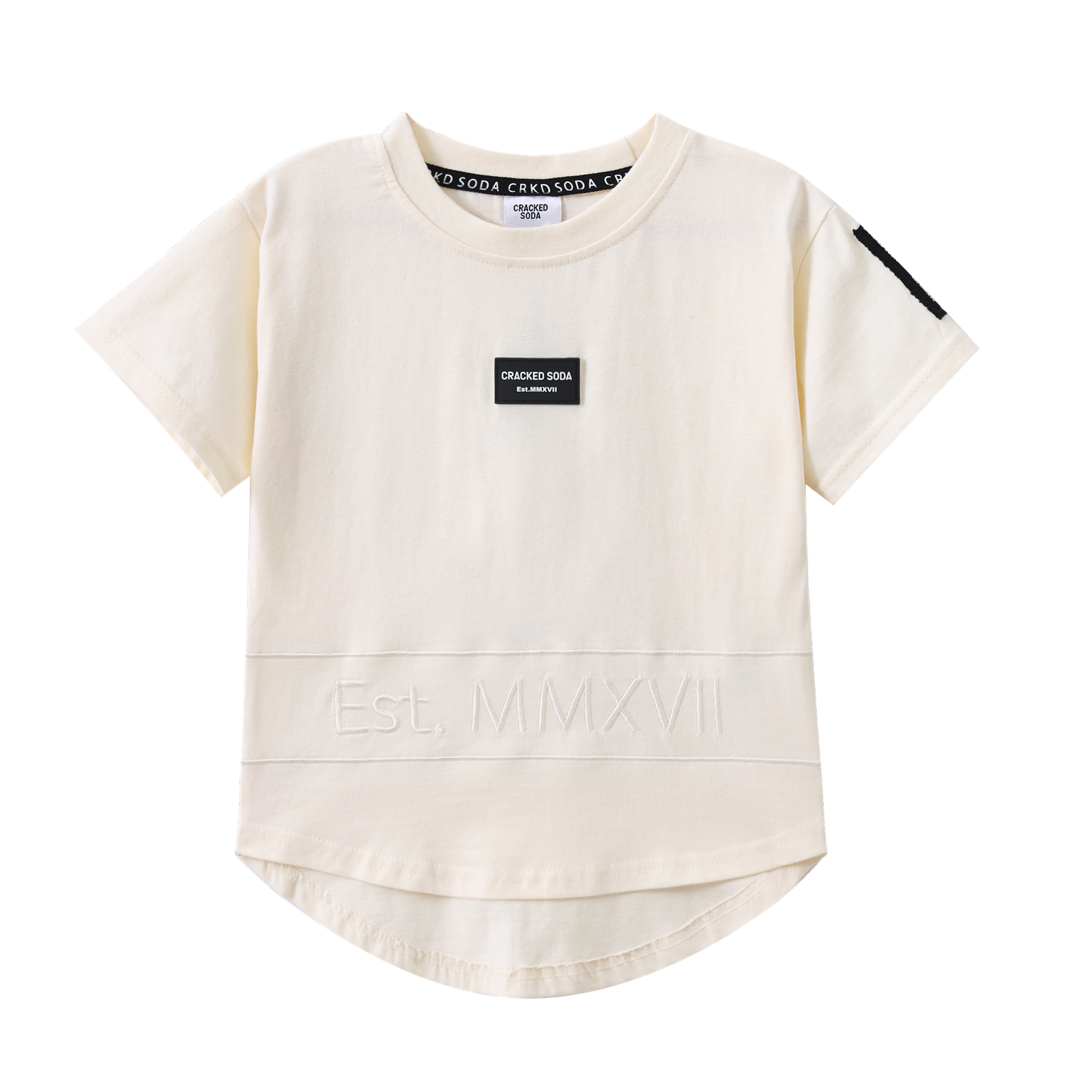 Flint MMXVII Tee - Butter Cream-Clothing-Cracked Soda