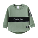 Flint Detailed Crew - Olive