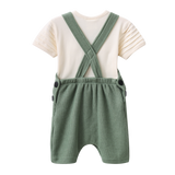 Flint CS Textured Overall Set - Olive-Clothing-Cracked Soda