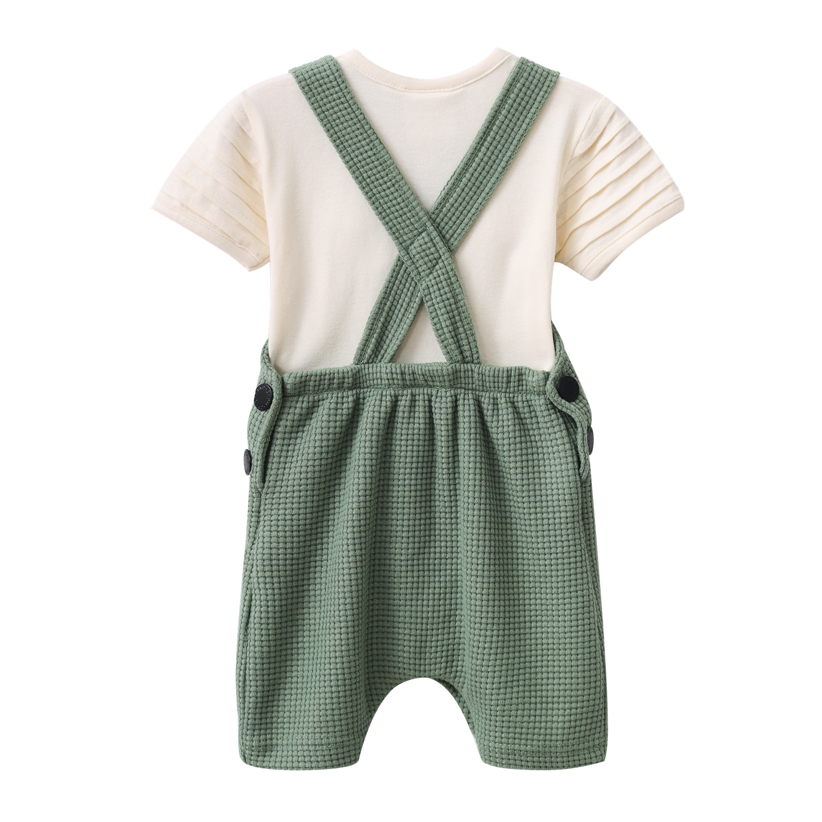 Flint CS Textured Overall Set - Olive-Clothing-Cracked Soda