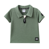 Flint Textured Polo - Olive-Clothing-Cracked Soda