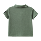 Flint Textured Polo - Olive-Clothing-Cracked Soda