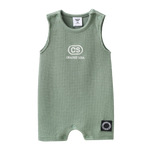 Flint Textured Romper - Olive-Clothing-Cracked Soda
