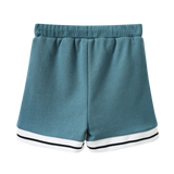 Jet Detailed Trim Shorts - Teal-Clothing-Cracked Soda
