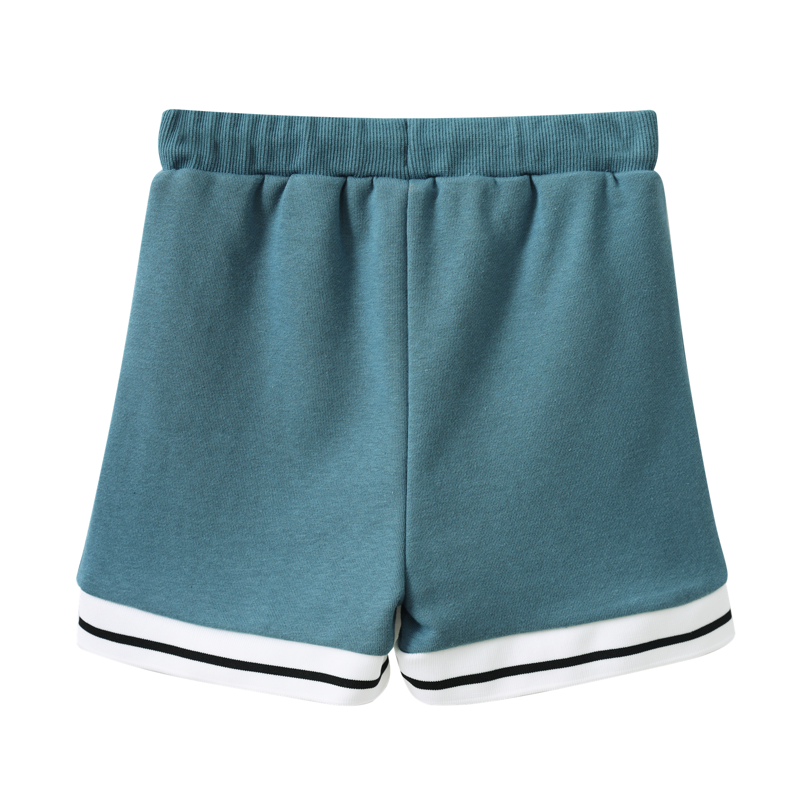 Jet Detailed Trim Shorts - Teal-Clothing-Cracked Soda
