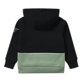 Flint Pocket Hoodie - Black/Olive