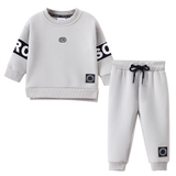 Leo 2Pce Crew Set - Pebble