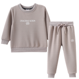 Theodore Quilted Crew Set - Truffle