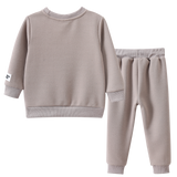 Theodore Quilted Crew Set - Truffle