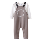 Theodore Quilted Overall Set - Truffle