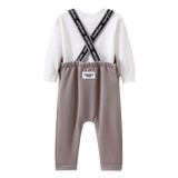 Theodore Quilted Overall Set - Truffle