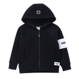Henry Hooded Fleece Jacket - Black