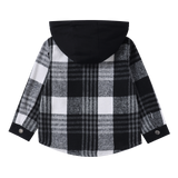 Noah Hooded Shirt Jacket - Check