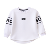 Rafi Detail Sleeve Crew - White