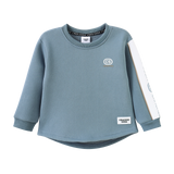 Elio Detailed Sleeve Crew - Blue Mirage