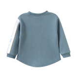 Elio Detailed Sleeve Crew - Blue Mirage