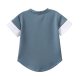 Elio Structured Tee - Blue Mirage