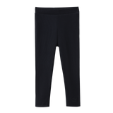 Scarlett Ribbed Fleece Leggings - Black