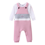 Nova Detailed Overalls Set - Blush