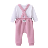 Nova Detailed Overalls Set - Blush
