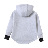 Nova Detailed Hoodie - Grey