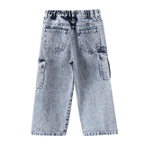 Willow Detailed Denim Pants - Denim Blue