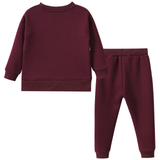 Blossom Crew & Pant Set - Plum