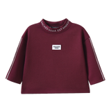 Blossom Detail Sports Crew - Plum