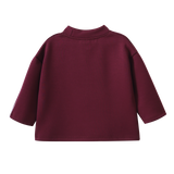 Blossom Detail Sports Crew - Plum