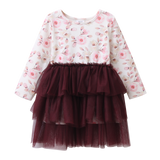 Blossom Print/Plum Layered Tutu