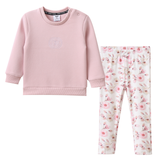 Blossom Grape Crew & Pant Print Set