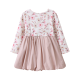 Blossom Print/Grape Bubble Dress