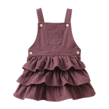 Blossom Plum Denim Pinafore
