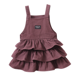 Blossom Plum Denim Pinafore