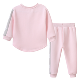 Dolce Detailed Crew & Pant Set - Pink