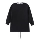 Scout Detailed Crew Dress - Black