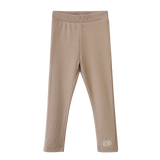 Zinnia Ribbed Fleece Leggings - Walnut