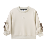 Zinnia Crew With Bows - White Sand