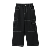 Detailed Stitch Jeans Black Denim