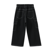 Detailed Stitch Jeans Black Denim