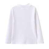 Harlow Ribbed Fleece High Neck L/S - White