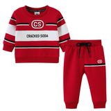 Harlow Crew & Pant Set - Red