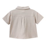 Freddie Linen Shirt - Pebble