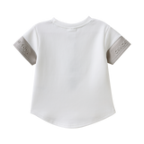 Freddie Detail Sleeve Tee - Cream