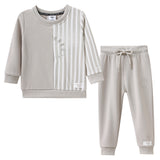 Freddie Crew & Trackpant Set - Pebble