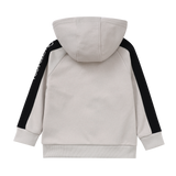 Elijah Zip Hooded Fleece Jacket - Pebble