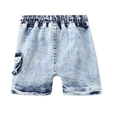 Jax Detailed Denim Short - Blue